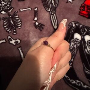 handmade amethyst ring